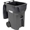 Global Industrial Mobile Heavy Duty Trash Container, 95 Gallon, Gray 237281GY - alternate 5
